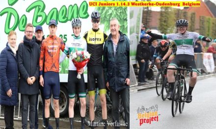 Oisin Ferrity’s (Caldwell Cycles) dream came true…Winning a race in the Flanders with the Irish Junior Champ Jersey on his shoulders!! Our BP graduate 2022 beats 104 international juniors in Flandrien weather in Westkerke-Oudenburg, near the Belgian Coast in West Flanders!! My 15th BP Anniversary year has a magic start!!!