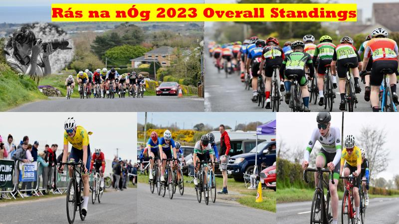 The “Ras na nOG 2023” Final GC standings after 3 stages, courtesy of host Drogheda Wheelers + some great photos of Caroline Kerley, our local BP media guest photographer, with thanks to both!