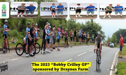 RESULTS of the Bobby Crilly Classic – Sun 11th June 2023 kindly sponsored by Draynes Farm Lisburn, and hosted by Phoenix CC…Well done to A1-2 winner Dean Harvey (Trinity Pro Racing) A3’s winner Niall Black (Phoenix CC) Amelia Tyler (Alba Development Road Team) as first women over the line (7th) and A4 winner  Padraig Moran (Lakeside Wheelers Mullingar CC)