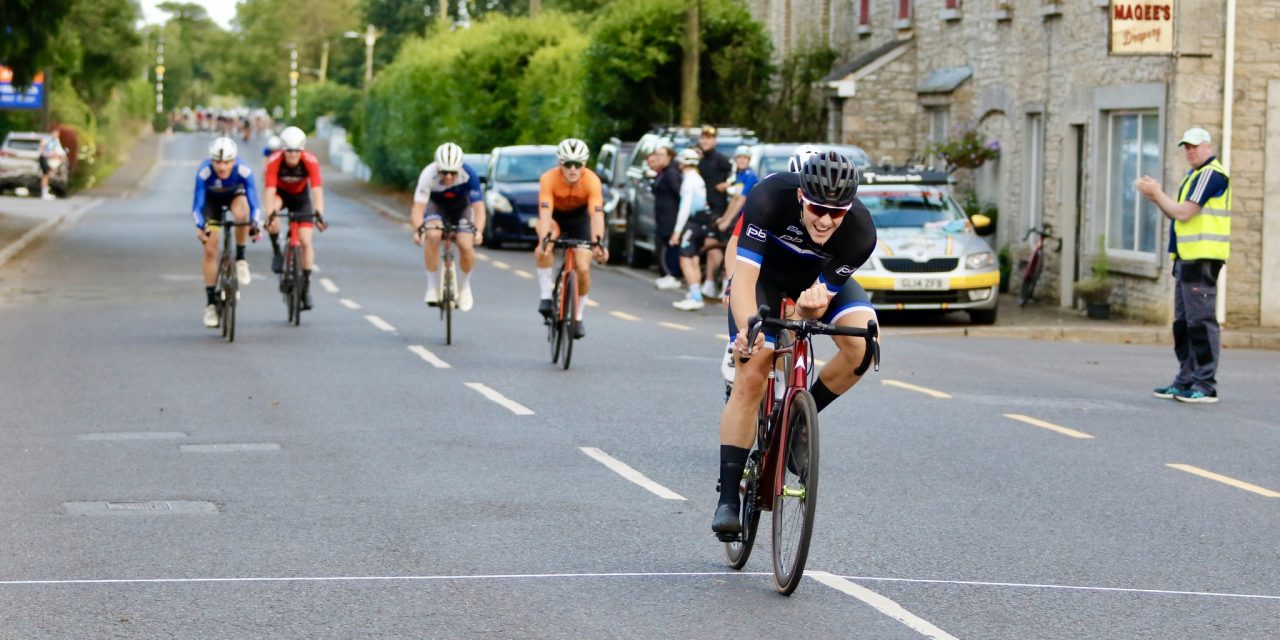 The 2023 “Mountnugent GP” promoted by Navan RC was held yesterday evening (Sat 29th July) in the small village of Mountnugent Co-Cavan this in sunny condition for a welcomed change!! John Buller (PB Performance Team) back to winning ways, and fully recovered after his crash in the Ras in May!!