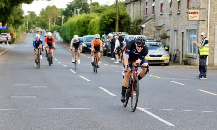 The 2023 “Mountnugent GP” promoted by Navan RC was held yesterday evening (Sat 29th July) in the small village of Mountnugent Co-Cavan this in sunny condition for a welcomed change!! John Buller (PB Performance Team) back to winning ways, and fully recovered after his crash in the Ras in May!!
