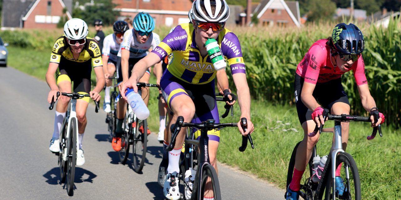 “What a fabulous opportunity to go to Belgium this summer and an experience I will never forget!!” Joseph Mullen (Navan RC) tells me his story as 2023 BP graduate, his successful trip to Portugal in June, his Irish Champs and Junior Tour, and most off all about his summer racing in Belgium, his guest parents, his fellow Irish BP graduates, and his experience to “Live the Dream” and be an ambassador for the Belgian Project, and Irish Cycling…(Thursday 31st August)