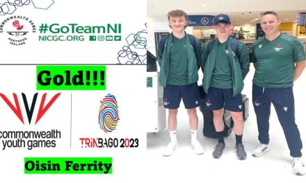 Fantastic news coming form the Youth Commonwealth Games in Trinidad-Tobago!! Oisin Ferrity (Commonwealth Team NI) wins gold in the road race…The 2022 junior Champ, and Irish top ranking junior 2023 add another win to his already impressive tally this year…Next week the Belgian roads awaiting the young man from Tyrone!!