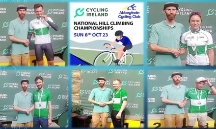“The Cycling Ireland Hill Climb National Championships 2023” have been held on  Sunday 8th October in Abbeyfeale Co- Limerick West, and hosted by the local club Abbeyfeale CC…Conn Mc Dunphy (Lucan CRC) finished his already successful year with a convincing win!!