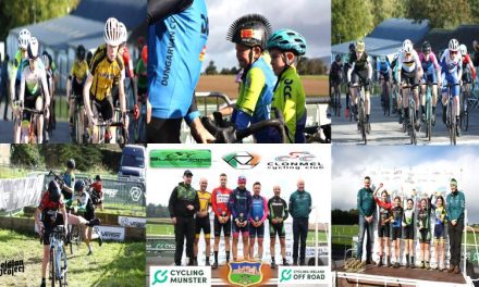 Day 1 (Sat 14th Oct) of the Cyclo-cross National Series (Round 2) hosted by Clonmel CC, Slievenamon CC, and Vergesport Cross Clonmel at the Powerstown Race Course in Tipperary, a spit away from the Bulmers Irish Cider Factory <<< The under age races + support race review >>>