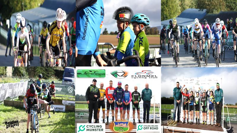 Day 1 (Sat 14th Oct) of the Cyclo-cross National Series (Round 2) hosted by Clonmel CC, Slievenamon CC, and Vergesport Cross Clonmel at the Powerstown Race Course in Tipperary, a spit away from the Bulmers Irish Cider Factory <<< The under age races + support race review >>>