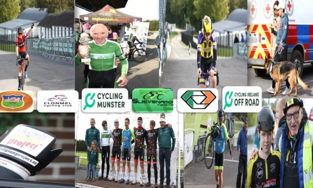 (Part 2-Sun 15th Oct) An amazing day at the UCI Class 2 CX in Clonmel, this as part of the National CX series (rd 2) which had the masters racing in the early morning, followed by the UCI races for women & junior girls, junior men, and a combined U23/Elite men race as cherry on the cake!! A show of speed and skills of the Belgian winner Jente Michels (Alpecin-Deceuninck) in the main men race, while his British girlfriend Anna Kay (CX Reds) done the honours in the women’s race…Our Irish racers had very promising results, and gather valuable UCI points!!