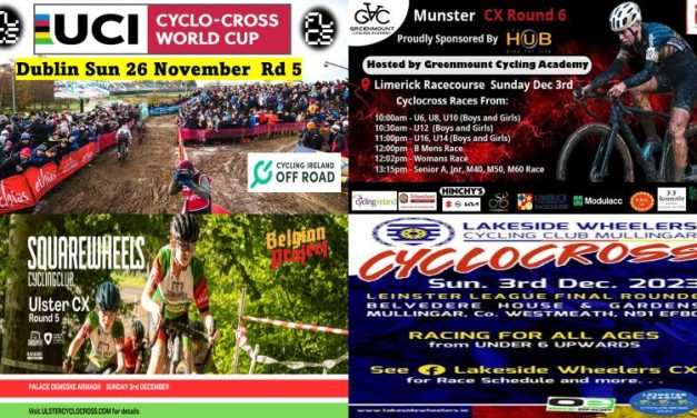 What’s on this weekend? (Sat 25th Nov-Sun 26th Nov) 2023 UCI Cyclo-cross World Cup Dublin with support races on the Saturday! + A few dates for next week!! Please send your event details and poster to dany@belgianproject.cc to be included on this previews, thanks!
