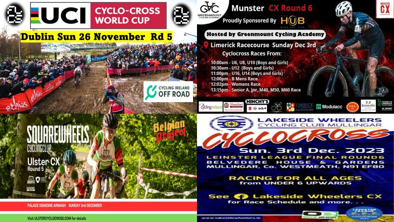 What’s on this weekend? (Sat 25th Nov-Sun 26th Nov) 2023 UCI Cyclo-cross World Cup Dublin with support races on the Saturday! + A few dates for next week!! Please send your event details and poster to dany@belgianproject.cc to be included on this previews, thanks!