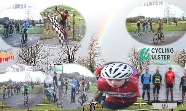 The 2023 Cycling Ulster CX Championship was held in Portadown yesterday (Sun 10th Dec) with awful weather to start, but improved as the day went on!! A slippy, muddy, technical and bespoked course was waiting for our brave dirt devils!! The pit crew’s had their work cut out, maybe low nrs, but a cracking day in James Wilson’s back garden!!