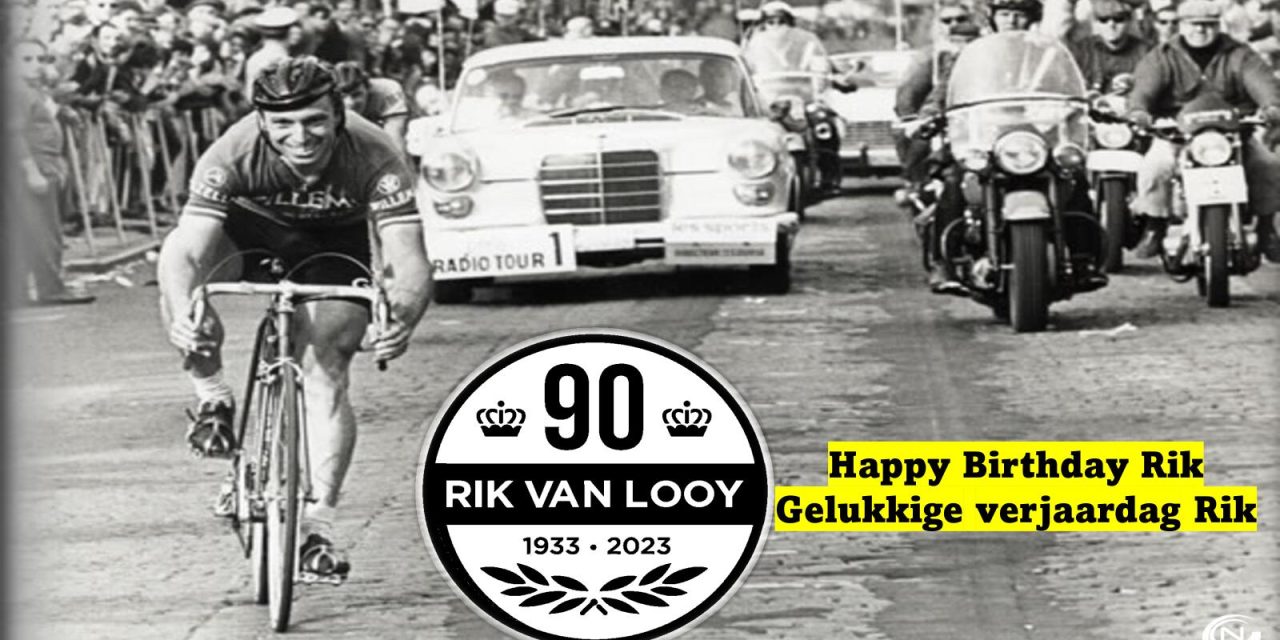 The “Emperor of Herentals” RIK VAN LOOY is 90!! Happy Birthday to my youth hero!! His CV is mind blowing…Twice World Champ on the road, multible times point jersey winner at the TDF & Vuelta, and the Climb jersey at the Giro. 11 6-day winner at the track, The Tour of Flanders, and most classics and monuments, some more than once!! They don’t make them like that anymore!!!