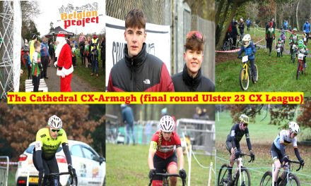 The final round (5th) of the Ulster CX League was held yesterday (Sun 3rd Dec) at the Palace Demesne grounds Armagh, and hosted by Square Wheels CC. For once no rain, and the bitter cold conditions didn’t stop the battles for the overal standings in each race!! A indept report from Martin Grimley, with full results included!!