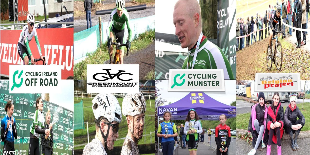 The provisional entries & gridding for the 2024 National Irish CX Championships in Limerick this weekend, hosted by local the  Greenmount Cycling Academy, this at the racecourse in Patrickswell. Full list of the Senior & Women’s + Juniors + Masters & Men M60-M50-M40 & Under 16-14 Males and Females with start numbers!
