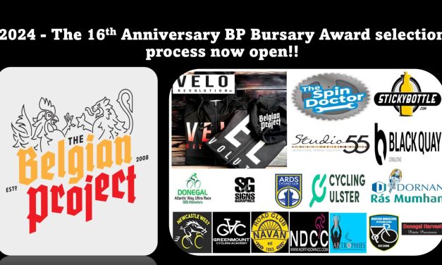 The BP bursary selection pool 2024 is now open for entries!! If you are a junior or U23 cyclist, have an amateur status, CI license, and will race home or abroad, sent a CV, and photo to danyblondeel@yahoo.co.uk before 31st March!! Let’s make our 16th Anniversary a special one!!