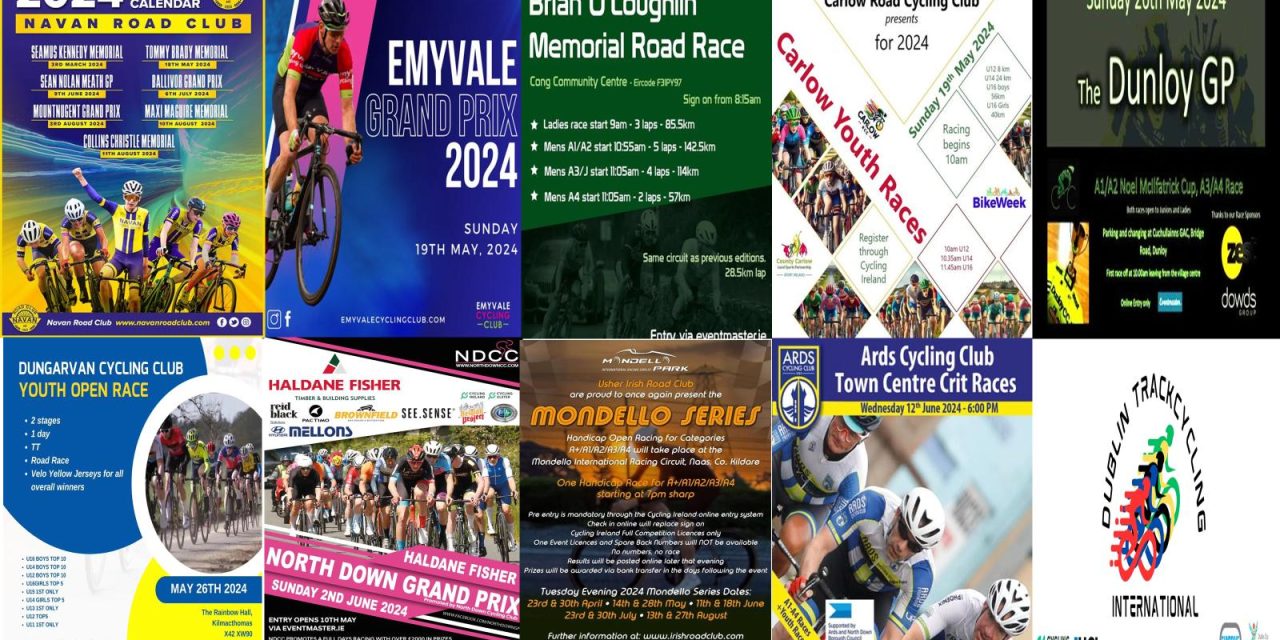 What’s on this coming weeks on our roads? (Tuesday 14th May-Wednesday 12th June) Please make sure you enter as early possible, it prevents races being cancelled, the promoters will sleep easier prior to their events!! Sent details and poster to danyblondeel@yahoo.co.uk to be included here!! (at least a week before your event)