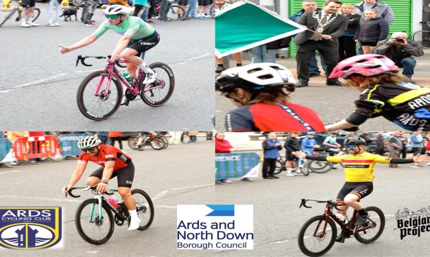 The Ards Town Centre Races of yesterday evening (Wed 12th June) been held in dry conditions for a change, which was welcomed by the spectators, host Ards CC, and the riders off-course!! Sponsored by the Ards and North Down Borough Council, and an all traffic closed town centre made it a perfect evening with 75 entries (incl. the Under age races) to entertain us!! Here the results and photos >>>