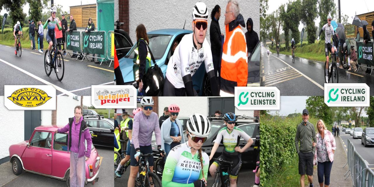 Part 2 of the “SEAN NOLAN-Meath GP” racing weekend, hosted by Navan RC, promoted by Cycling Ireland, and supported by Cycling Leinster!! This was round 4 of the CI National road series!! A wet afternoon in Wilkinstown Co-Meath (Sun 9th June) The results and podiums>>