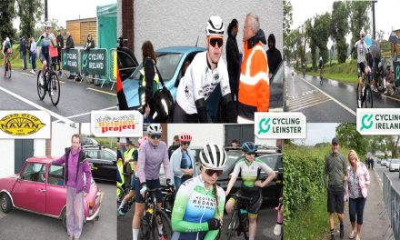 Part 2 of the “SEAN NOLAN-Meath GP” racing weekend, hosted by Navan RC, promoted by Cycling Ireland, and supported by Cycling Leinster!! This was round 4 of the CI National road series!! A wet afternoon in Wilkinstown Co-Meath (Sun 9th June) The results and podiums>>