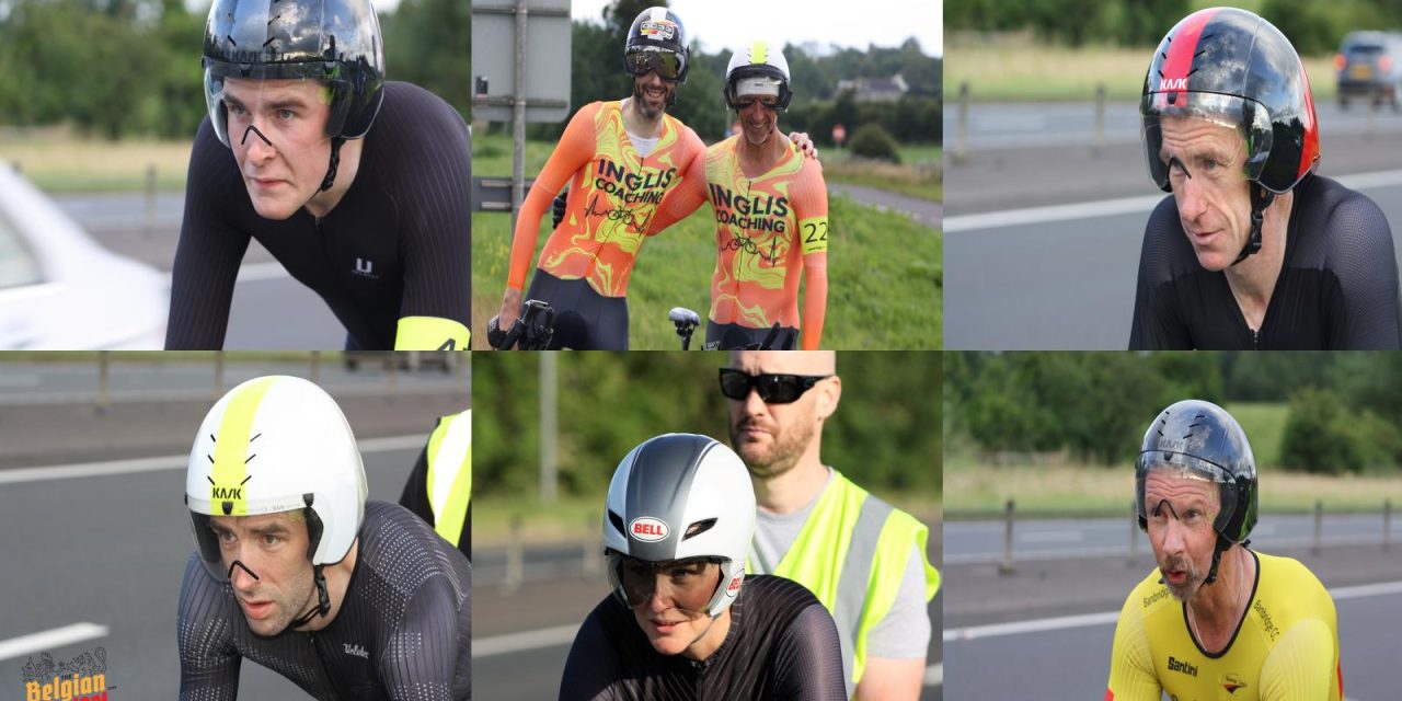 Worlds UCI Pro-team rider Ryan Mullen’s Irish 10 Mile TT long time standing record (17min42sec) is in danger of been broken in the near future, and it could be the 2024 Irish junior champ Conor Murphy (Caldwell Cycles) to do it!! Already broke 3 times in a row the Junior record, and with a blazing 17min59sec yesterday at Frosses Ballymena (The Ernie Magwood Super 6 Series rd 5) this could be soon reality!! Karen Hull was the fastest lady on the night! (Thursday 25th July)