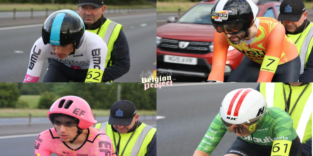 The “Fastest TT 10 mile course in Ireland” has proved it again!!! The carriage way at Frosses from Ballymena to Coleraine (Antrim) witnessed a  spectacle of speed, and a record breaking Thursday evening (4th July) at round 3 of the “Ernie Magwood Super 6 Series” hosted by Island Wheelers!