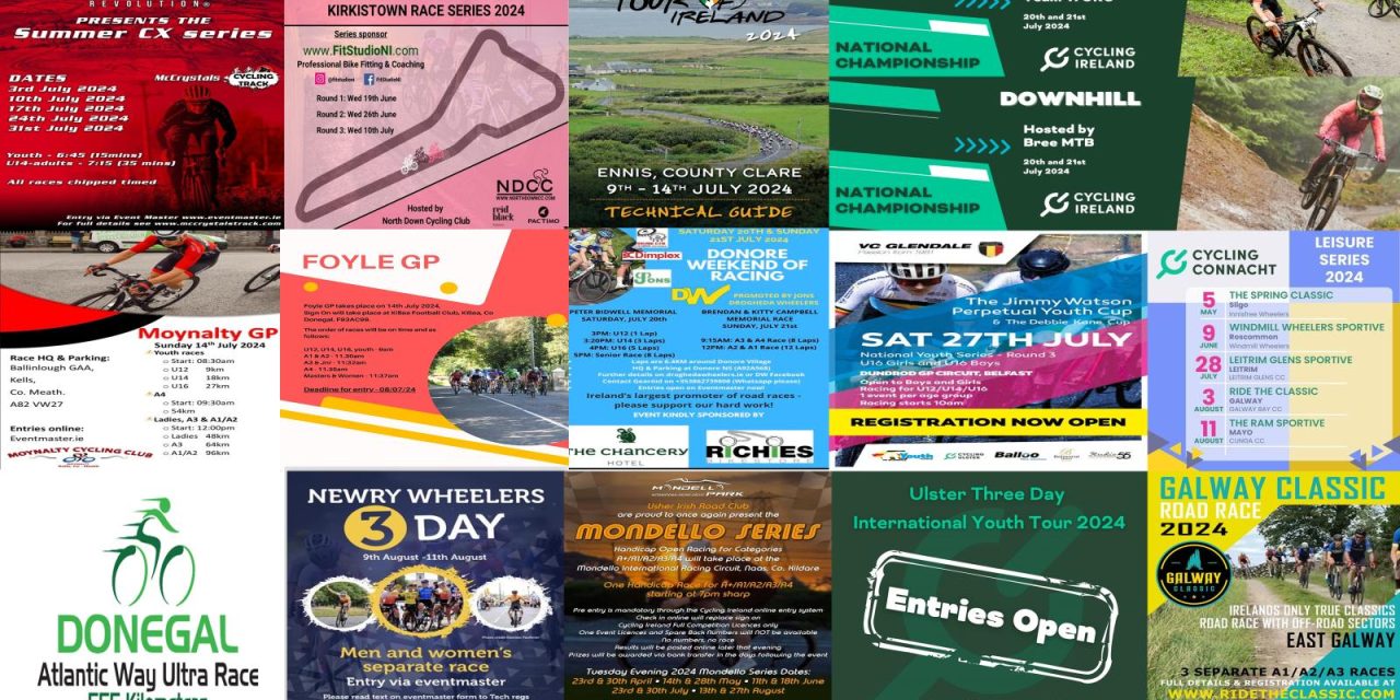 What’s on for the rest of July on our roads and parks!! (Wed 10th July-Sunday 28th July) + some info and entry details of cycling events in August!! You maybe don’t see your event here? To be included you need to sent details and poster to dany@belgianproject.cc at least 1 week prior to your event (no club leagues please) Its free, and it could boost your nrs!!