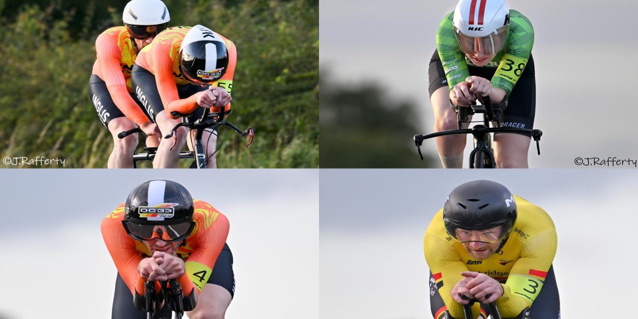 The final round of the “2024 Ernie Magwood Super 6 Series” 10 TT at Frosses (Carriage Way Ballymena-Colraine), and promoted by Island Wheelers, last Thursday 15th Aug. The results, and coloured by some of the amazing photographs from Jerome Rafferty (Fotozone Armagh)