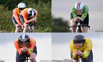 The final round of the “2024 Ernie Magwood Super 6 Series” 10 TT at Frosses (Carriage Way Ballymena-Colraine), and promoted by Island Wheelers, last Thursday 15th Aug. The results, and coloured by some of the amazing photographs from Jerome Rafferty (Fotozone Armagh)