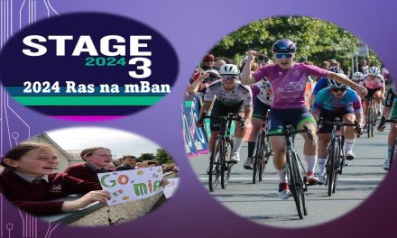 Friday 6th September: Stage 3 results & GC’s of the Ras na mBan from Kilkenny to Gorey (104.2km) Olympian Track Star Mia Griffin (Das Hutchinson Brother UK) takes her second win with another bunch sprint, and strengthened her lead in the GC. Today a hilly 4th stage from Kilkenny to The Rower (Hill top finish after 101km)