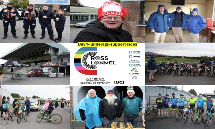 Day 1 of the UCI (C2) Clonmel Cross in Tipperary (Sat 12th Oct) The Under 6-8-10-12-14-16 races, and the Support race (men-women CX & MTB combined) A report of Martin Grimley (Chief comm & Chief time keeper) and photos Belgian Project Media (sorry for the lateness)