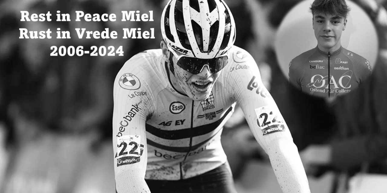 Sad news from the Belgian cycling world. 18-year-old rider Miel Dekien (Cyclo-Cross & Road) is one of the victims of the traffic accident in Diksmuide, where a car ended up in a pond. The West Flemish rider was supposed to make his debut in the U23 category in 2025. In behalf of the Belgian Project our sincere condolences to his family, friends and team mates. Rest in Peace – Rust in Vrede Miel 2006-2024