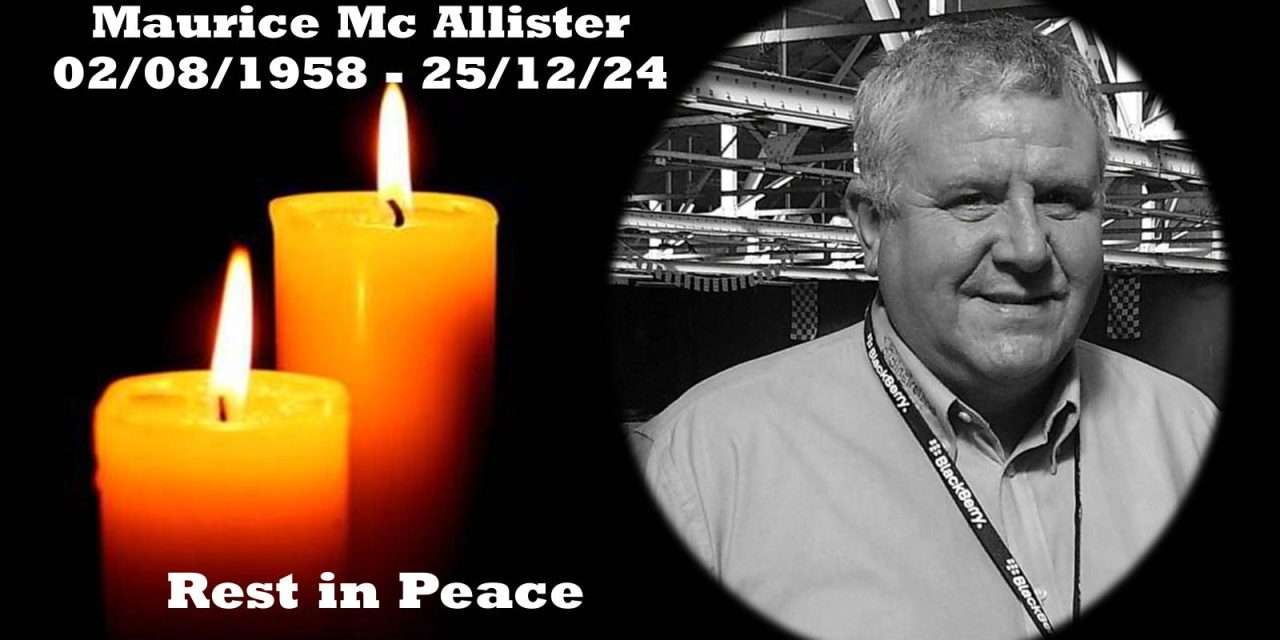 Sad news received on Christmas Day…Ex Cycling Ulster Chairman, and commissaire Maurice Mc Allister (Ballymoney) passed away yesterday in Antrim Hospital, this after a short illness due to a stroke. Maurice was one off the fundamental persons who made Cycling Ulster the force they are now! Rest in Peace !! (02/08/1958 – 25/12/24)