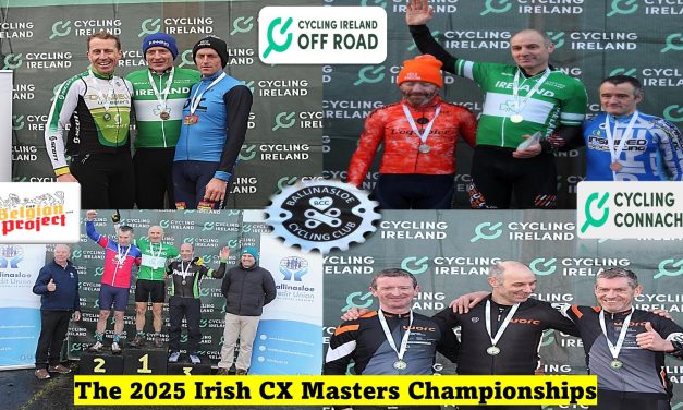 A PHOTO REPORT OF LAST WEEKENDS (SAT 11TH & SUN 12TH JAN) 2025 IRISH CYCLO-CROSS CHAMPIONSHIPS AT THE FAIR GREEN IN BALLINASLOE (CO-GALWAY) HOSTED BY BALLINASLOE CC, AND PROMOTED BY CYCLING CONNACHT WITH HELP FROM CYCLING IRELAND. (PART 2) A FULL PROGRAM OF MASTERS MEN (M60-M50-M40)