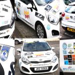 A decade of support with decals from “Signs & Graphics Bangor” and an updated look for the Belgian Project Media Car, this due to new sponsors…and looking certainly colourful I might say too!! (Friday 14th March 2025)