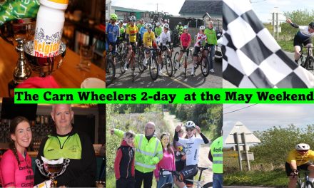 The “Carn Wheelers 2-day” was held in glorious sunshine, had prolific winners, and a beast of a climb to finish the May weekend near Draperstown!! Well done to C2 winner Gary Cranston (AHC), C3 winner David Gibson (Bann Wheelers), Ladies winner Aliyah Rafferty (C3), Junior winner C2 Riley Smith (Banbridge CC), Junior winner C3 Mark Molloy (Dunloy CC), and KOH winners C2 Brandon Douglas (Dromore CC) & C3 David Gibson (Bann Wheelers)