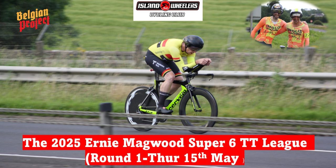 The Ernie Magwood Super 6 TT League is back for 2025, promoted by Island Wheelers, and sponsored by Inglis Coaching!! Here below some info and provisional start list, a massive 80 testers for round 1!!!! (Thursday 15th May 7pm at Frosses Ballymena)