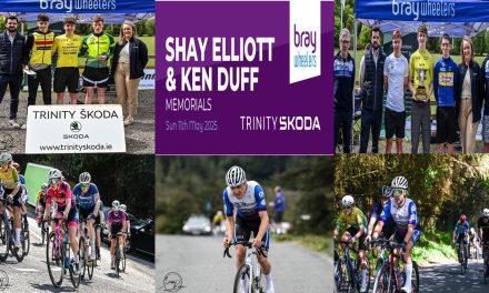 (Sunday 11th May) The “Shay Elliott Memorial” and the “Ken Duff Memorial” in the Wicklow Mountains (Laragh) promoted by Bray Wheelers results, and brilliant photo’s from Sean Rowe (Sports photos Ireland) + news from the Bray Wheelers Racing Team, including the Mc Ginty Autumn Classic on the 14th September which will be undauntable the richest race in Ireland, €1000 for the winner, and FREE ENTRY for all!!