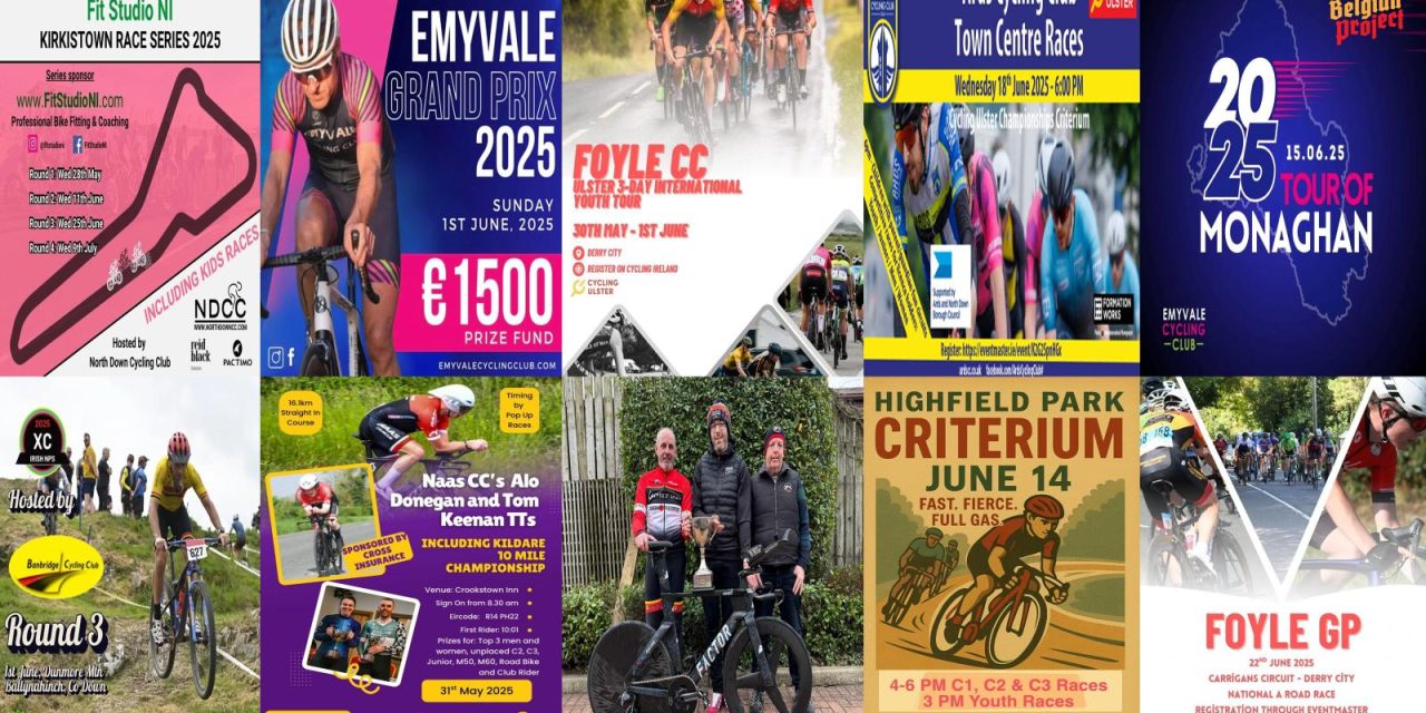 What’s on RR & TT & XC this weekend? + some open events, incl. sportives in June we have made aware off! PLEASE ENTER AS EARLY POSSIBLE…It helps promoters immensely, and avoid cancellations to occur in some cases!!! Send your details and poster to danyblondeel@yahoo.co.uk to be included on the weekly previews, it is a free service!!