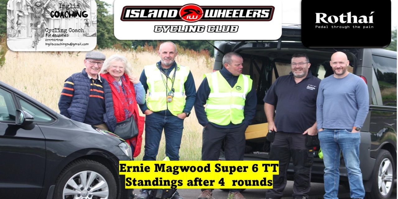 Standings after Round 4 of the 2025 “Ernie Magwood Super 6 Series” + Details of Round 5 this coming Thursday (14 August-7pm) at Frosses Ballymena where records get broken!!